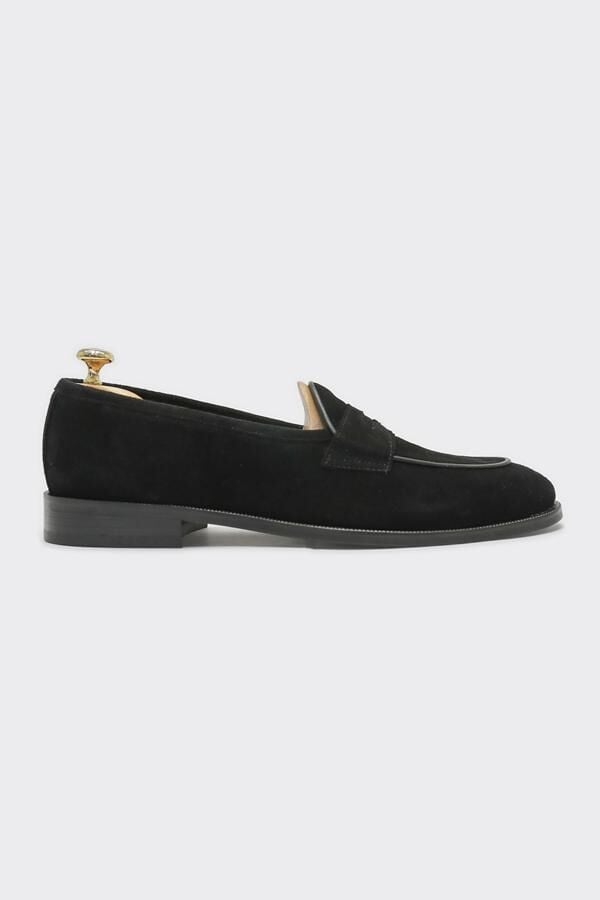Loafer Ayakkabı Siyah Süet - 44