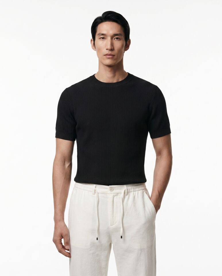Classico Triko T-Shirt Siyah - XXL