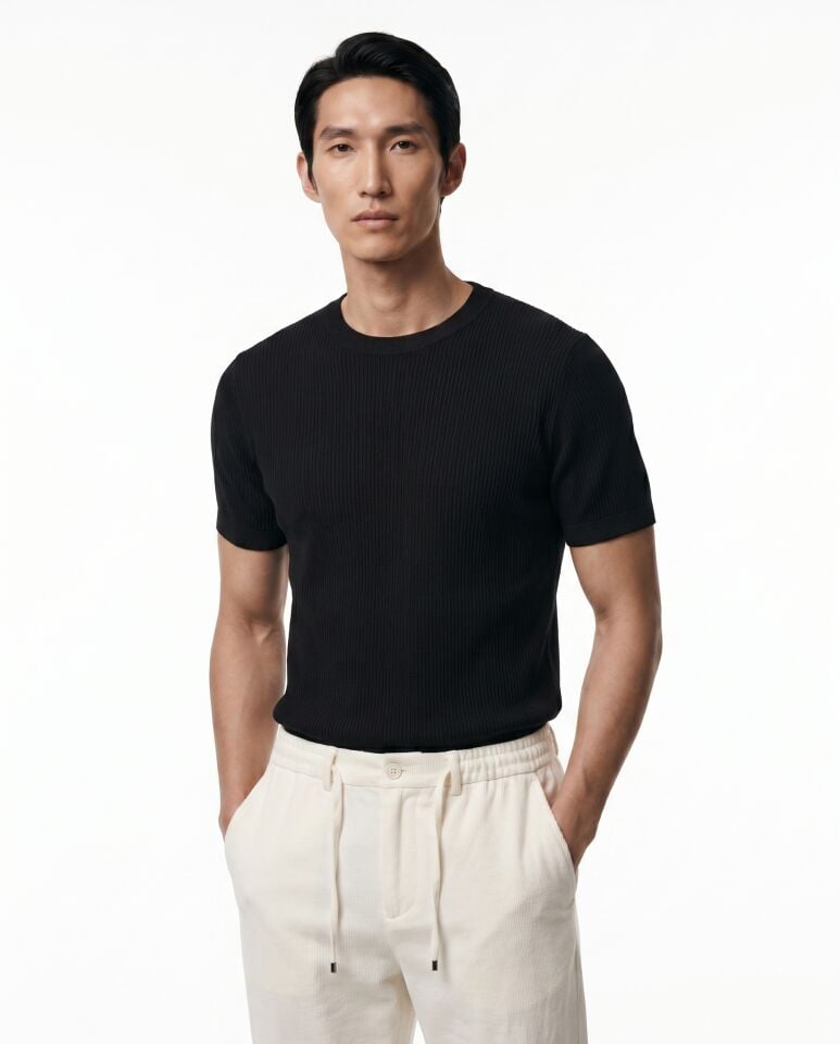 Classico Triko T-Shirt Siyah - XXL