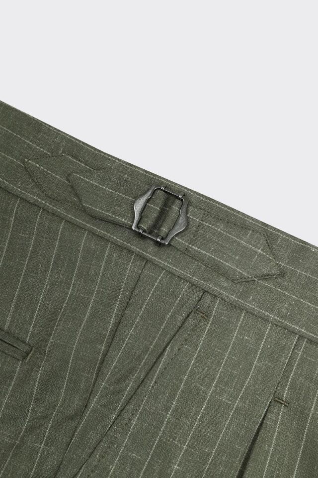 Çift Pile Pantolon Haki - 48