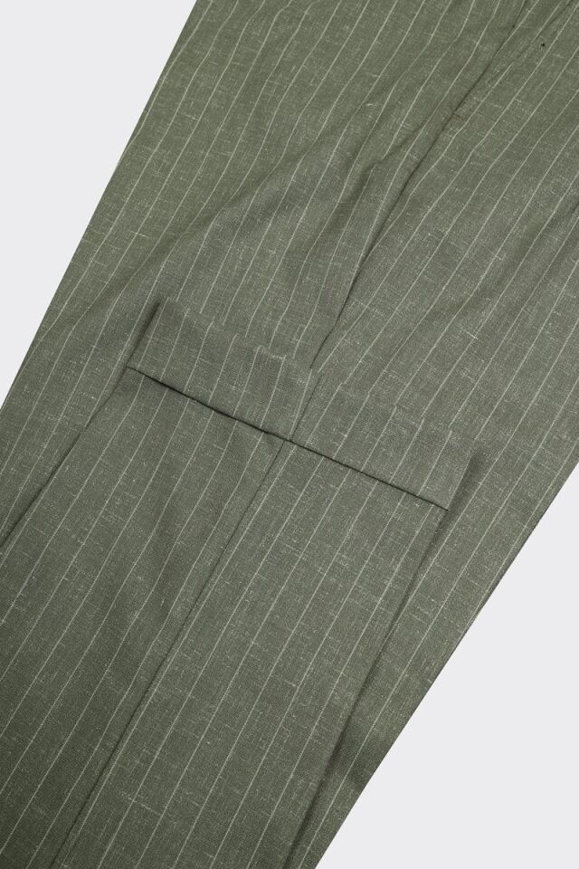 Çift Pile Pantolon Haki - 48