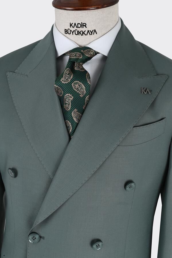 Kruvaze Takım Elbise Yeşil - 52