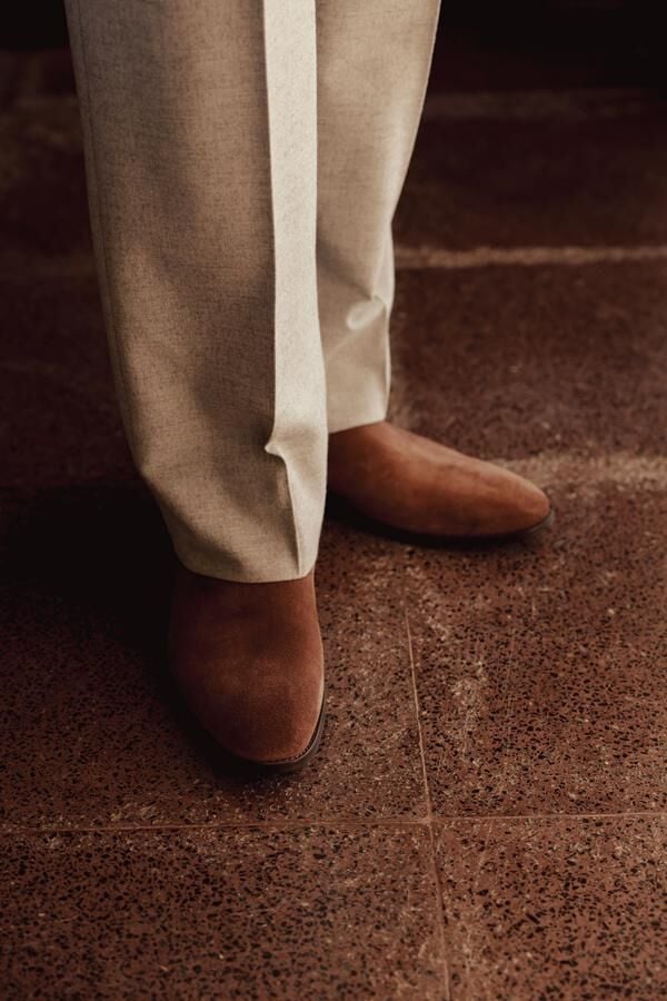 Chelsea Bot Kahve Süet - 44