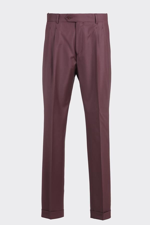 Kruvaze Takım Elbise Mürdüm - 52