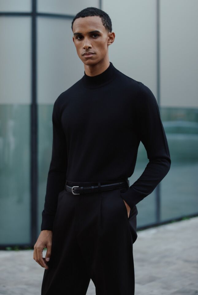 Allure Y.Balıkçı Triko Siyah - XL