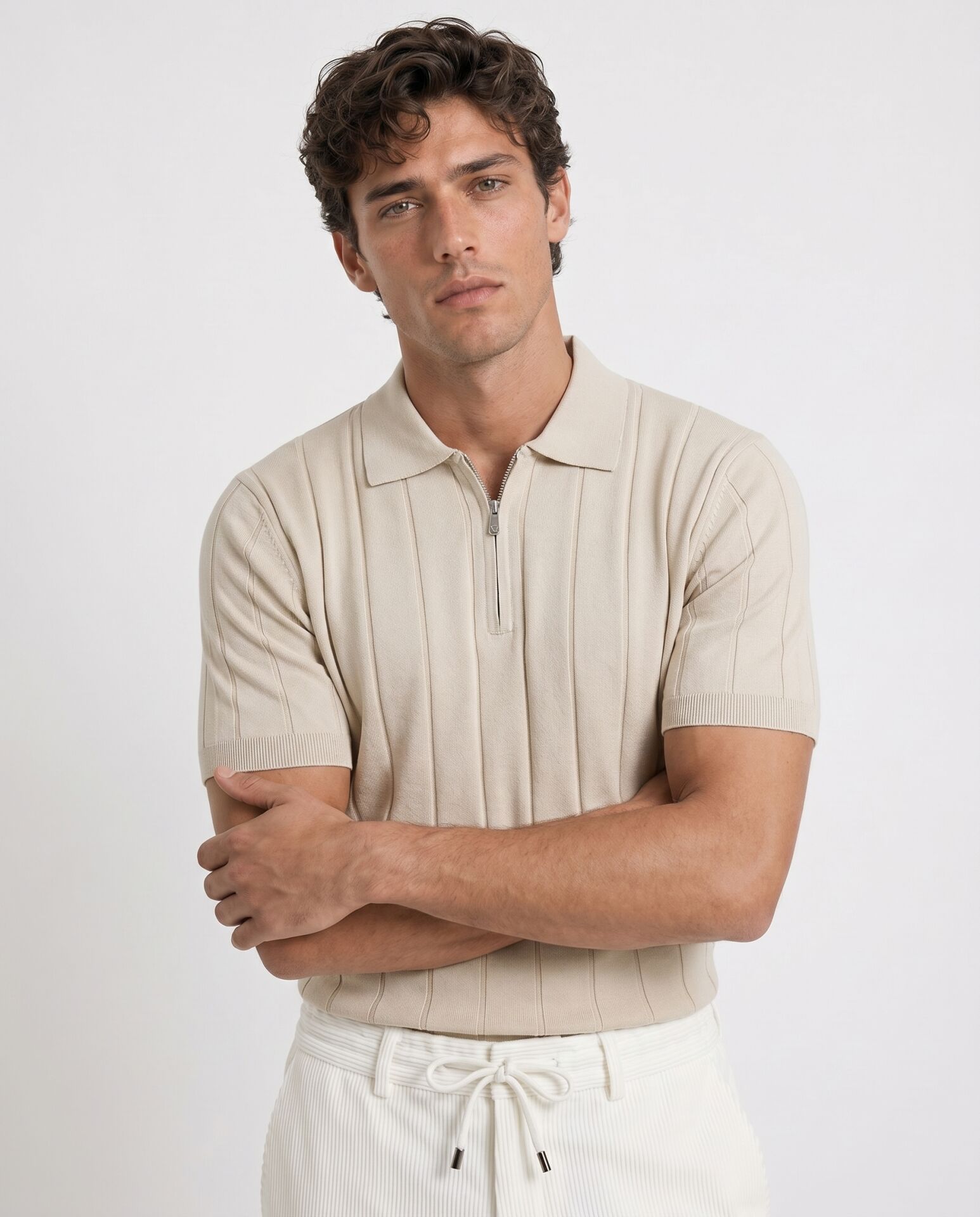 Riva Polo Triko T-Shirt Bej - L
