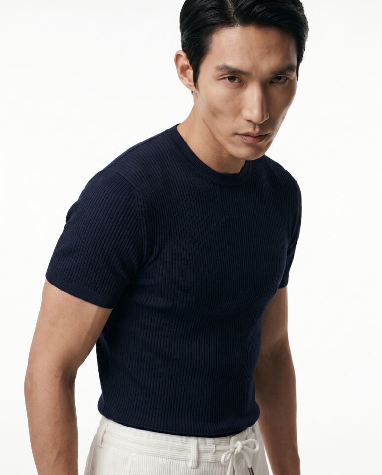 Classico Triko T-Shirt Lacivert - M