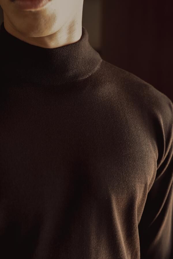 Allure Y.Balıkçı Triko Kahverengi - XL