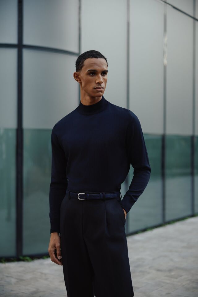 Allure Y.Balıkçı Triko Lacivert - XL