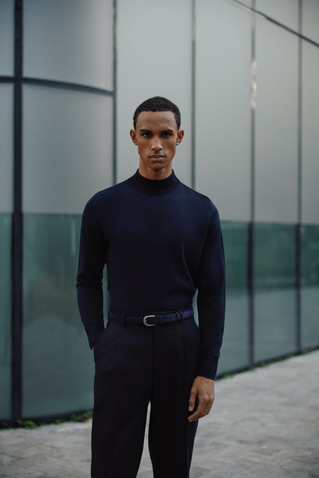 Allure Y.Balıkçı Triko Lacivert - XL