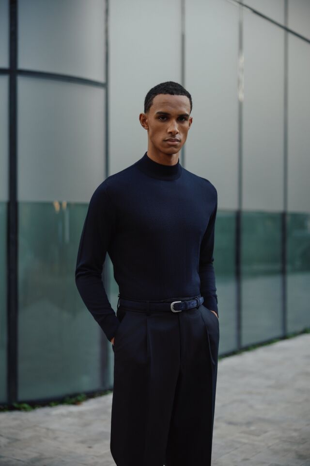 Allure Y.Balıkçı Triko Lacivert - XL