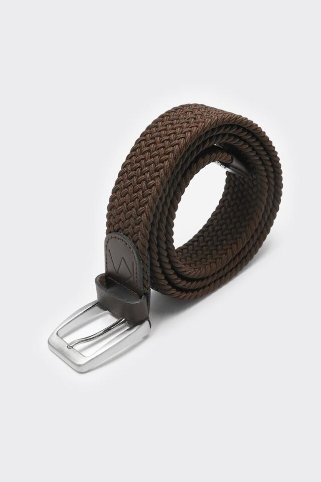 Örgü Kemer Kahverengi - 125