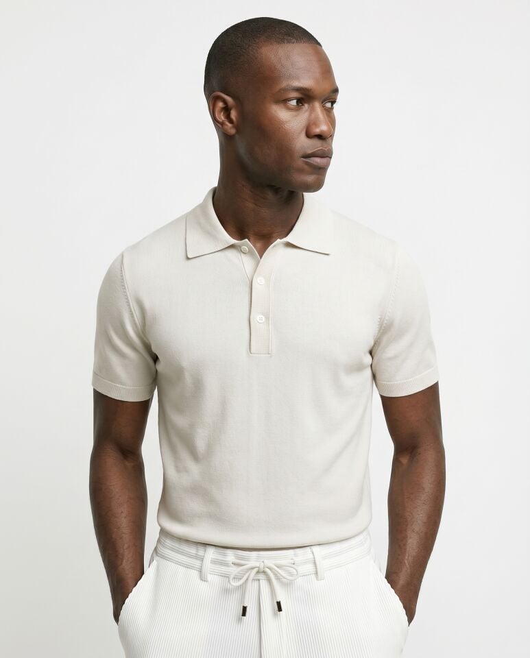 Eterno Triko T-Shirt Bej - XL