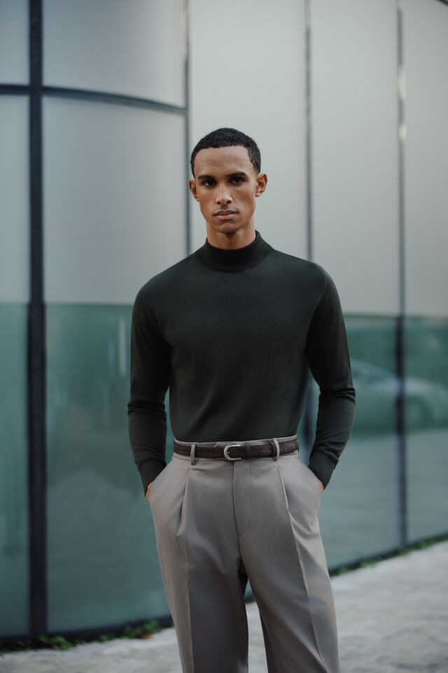 Allure Y.Balıkçı Triko Haki - XXL