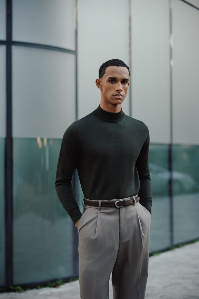 Allure Y.Balıkçı Triko Haki - XXL