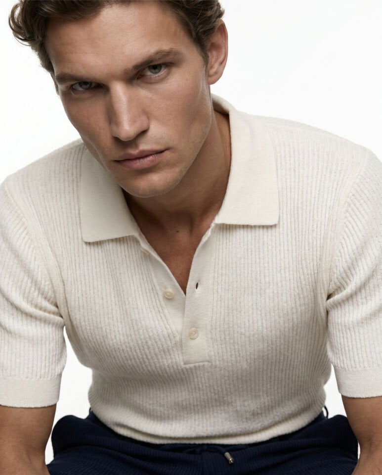 Refined Triko T-Shirt Beyaz - M