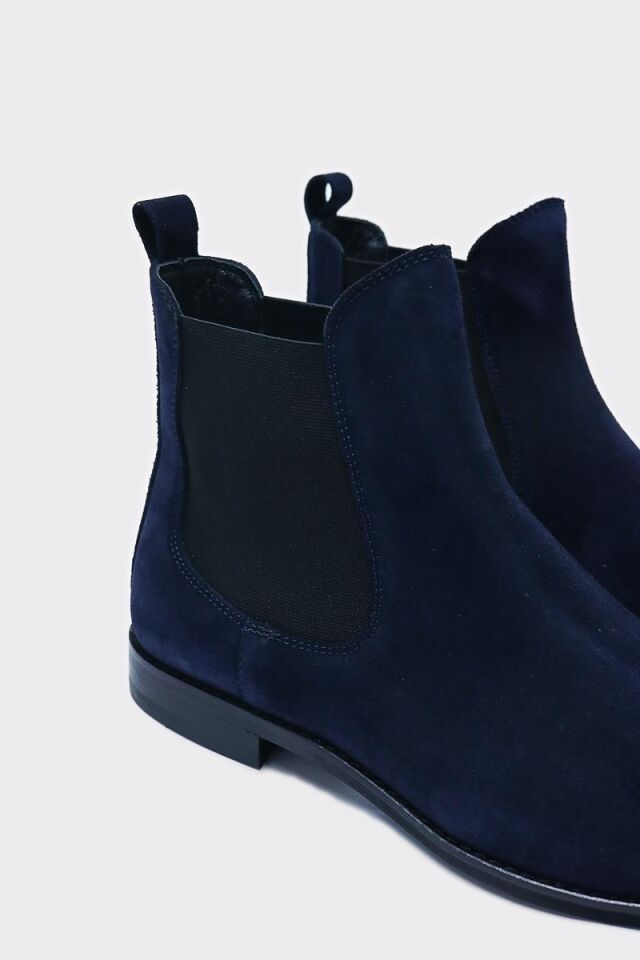 Chelsea Bot Lacivert Süet - 40