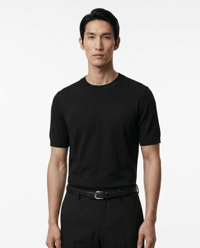 Noble Line Triko T-Shirt Siyah - XXL