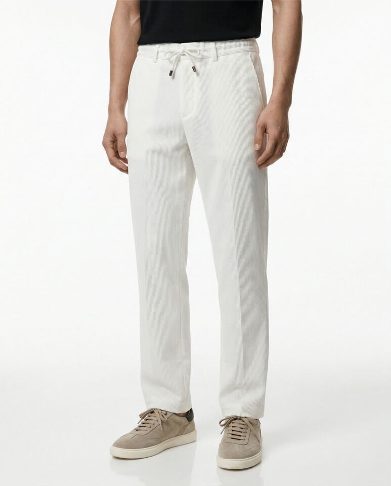 Mirza Jogger Pantolon Beyaz - 46