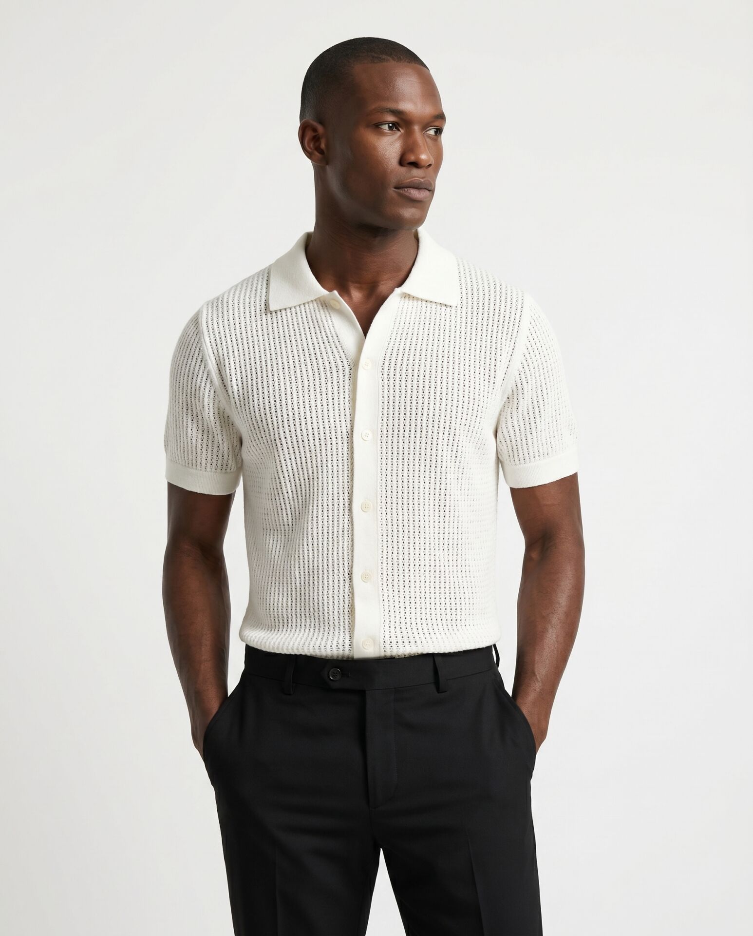 Easy Polo Triko T-Shirt Beyaz - M