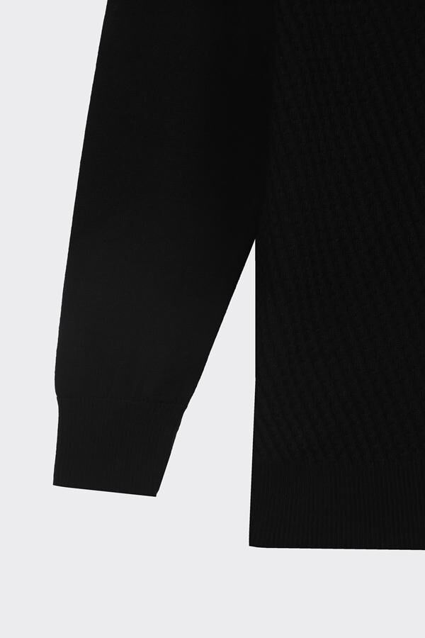 Wınd Polo Yaka Triko Siyah - XL