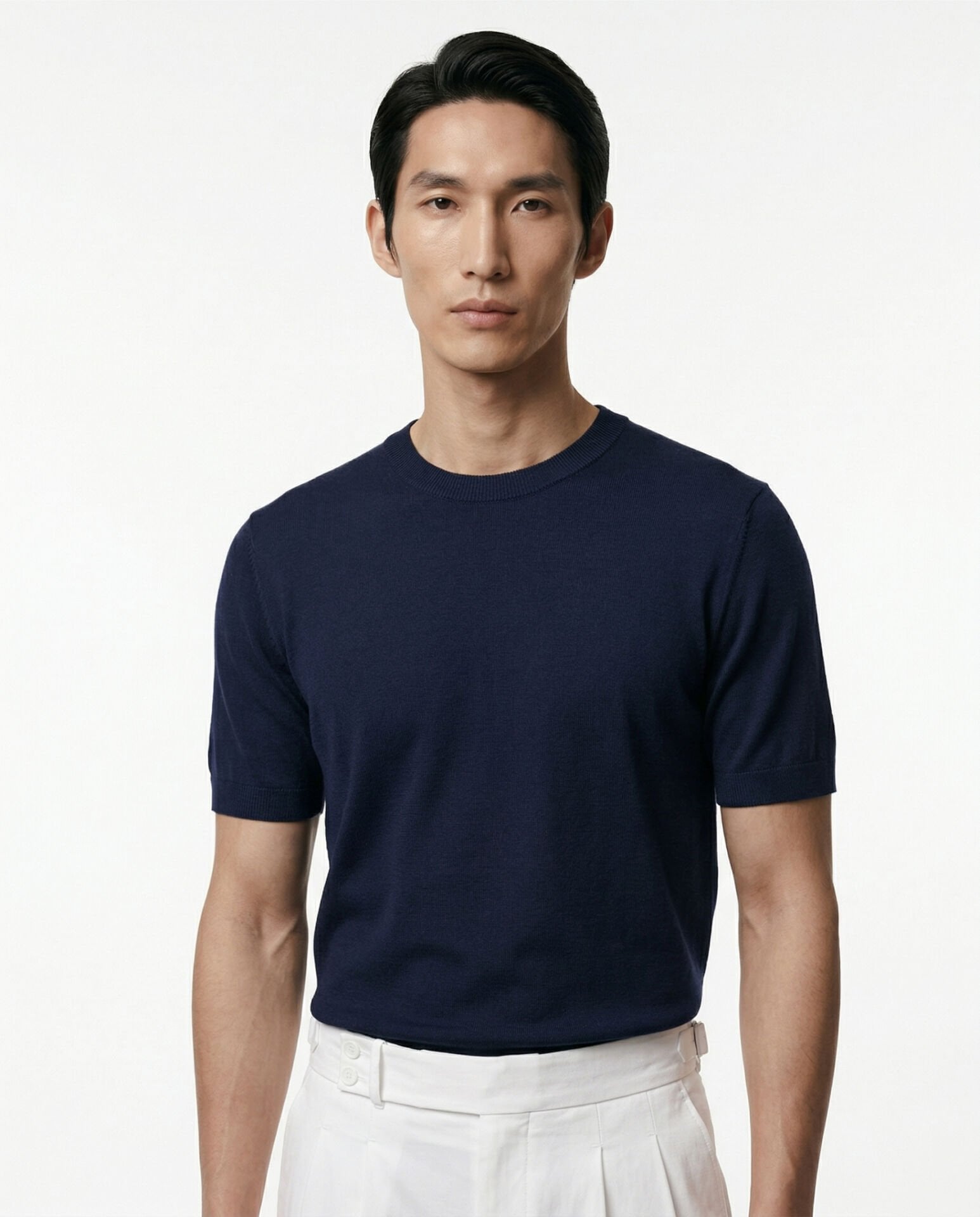 Noble Line Triko T-Shirt Lacivert - L