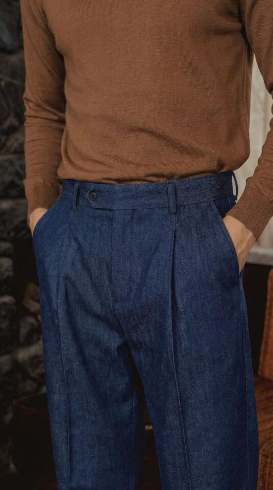 Americano Modern Fit Pantolon Lacivert - 44