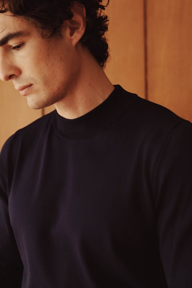 Espresso Balıkçı Triko Lacivert - L