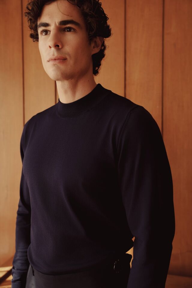 Espresso Balıkçı Triko Lacivert - M