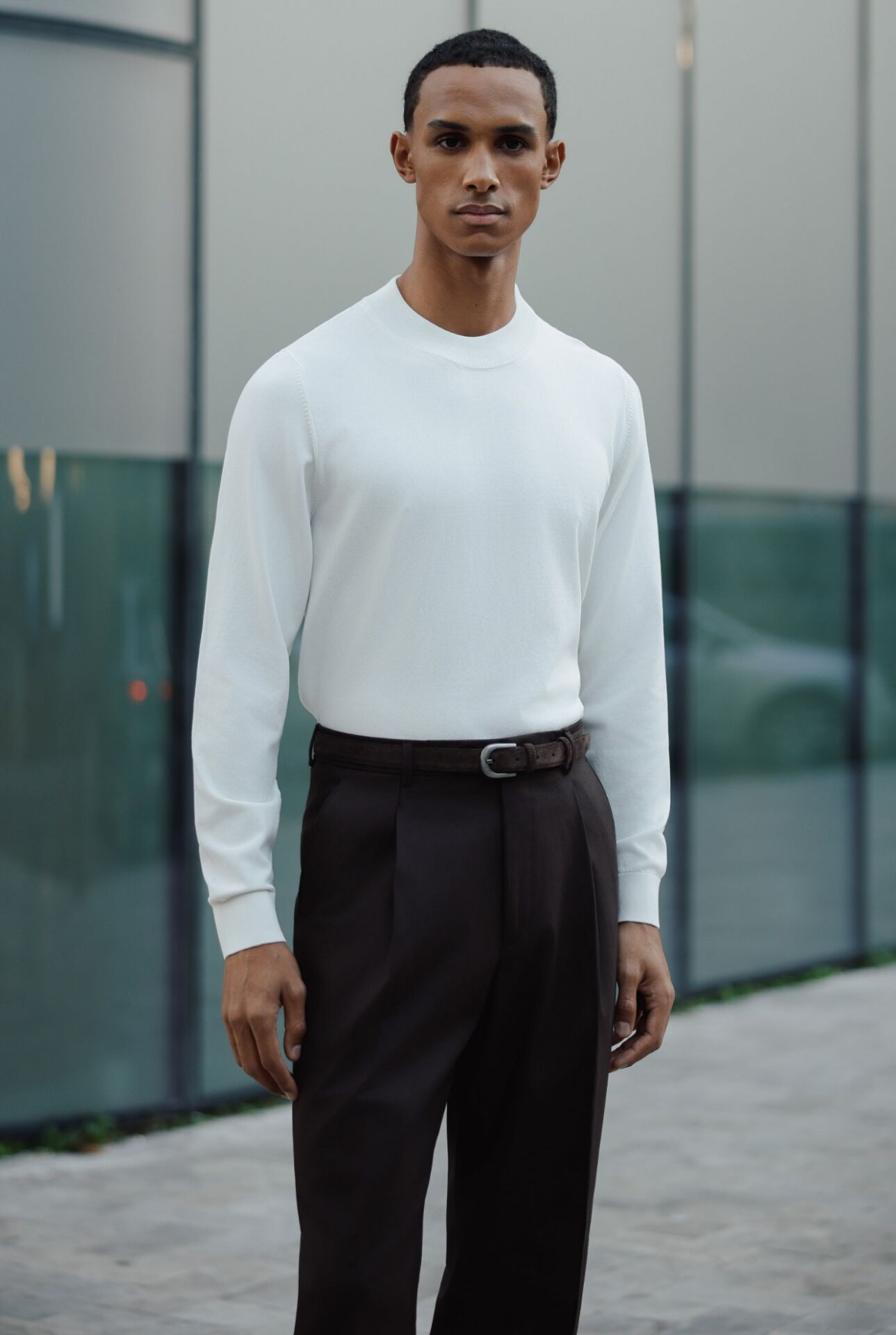 Espresso Balıkçı Triko Ekru - XXL