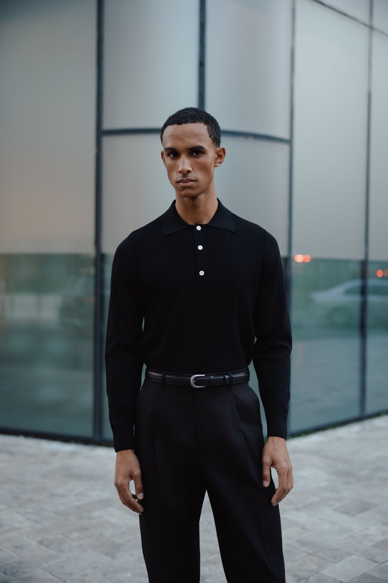 Pull col roulé Doppıo noir - XXL