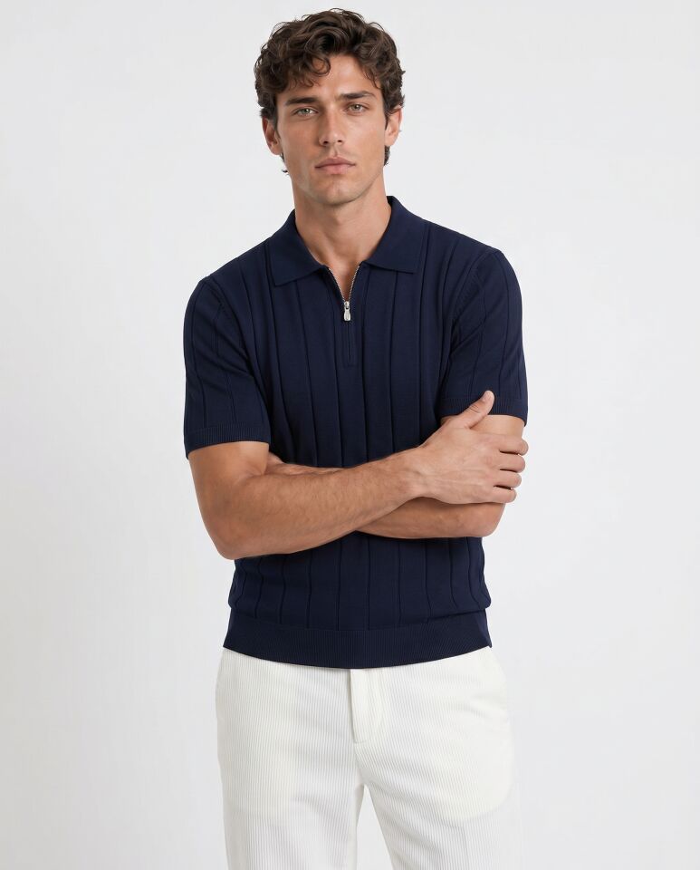 Riva Polo Triko T-Shirt Lacivert - L