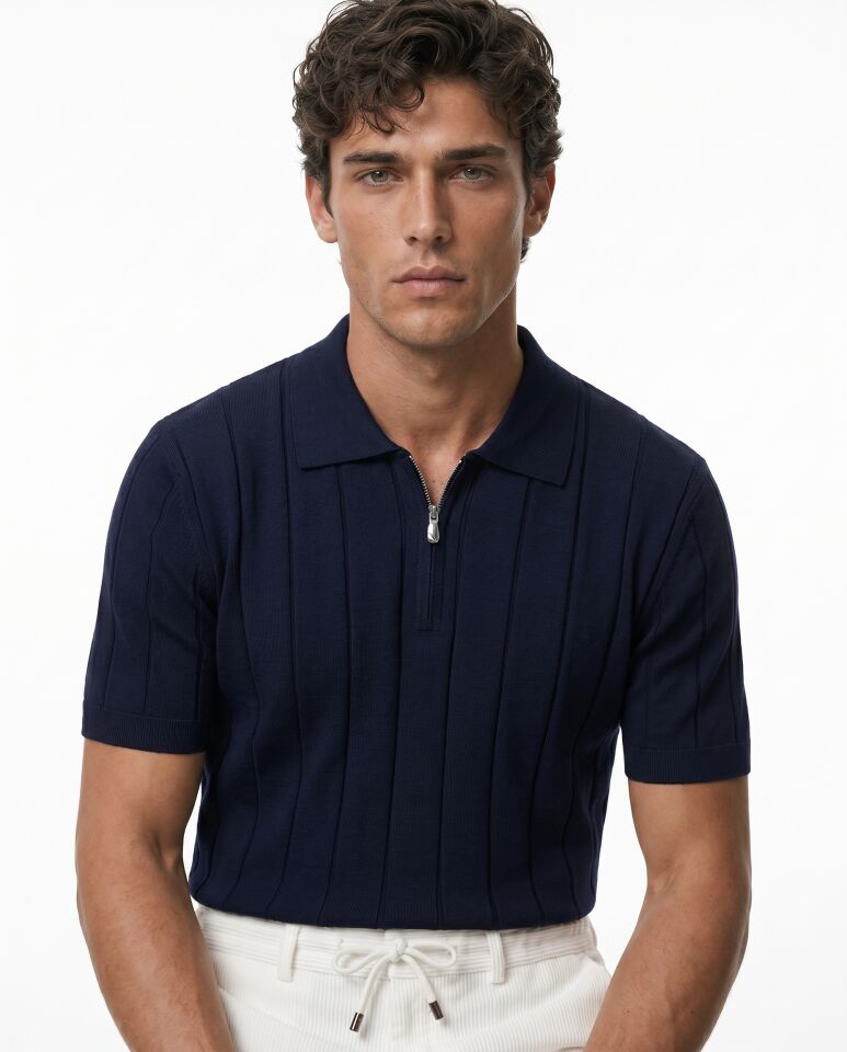 Riva Polo Triko T-Shirt Lacivert - L