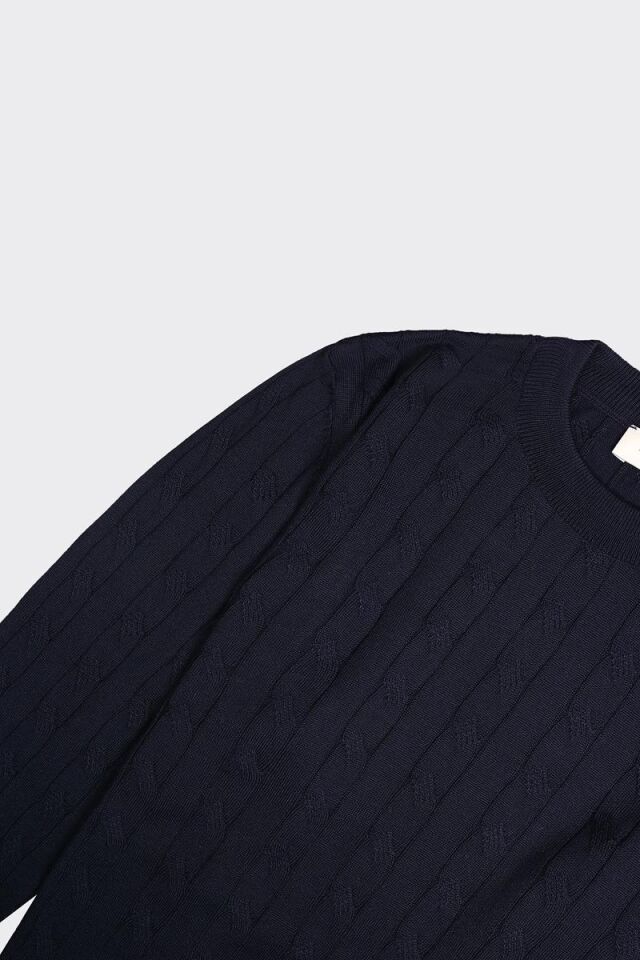 Bis.Yaka Triko Lacivert - XL