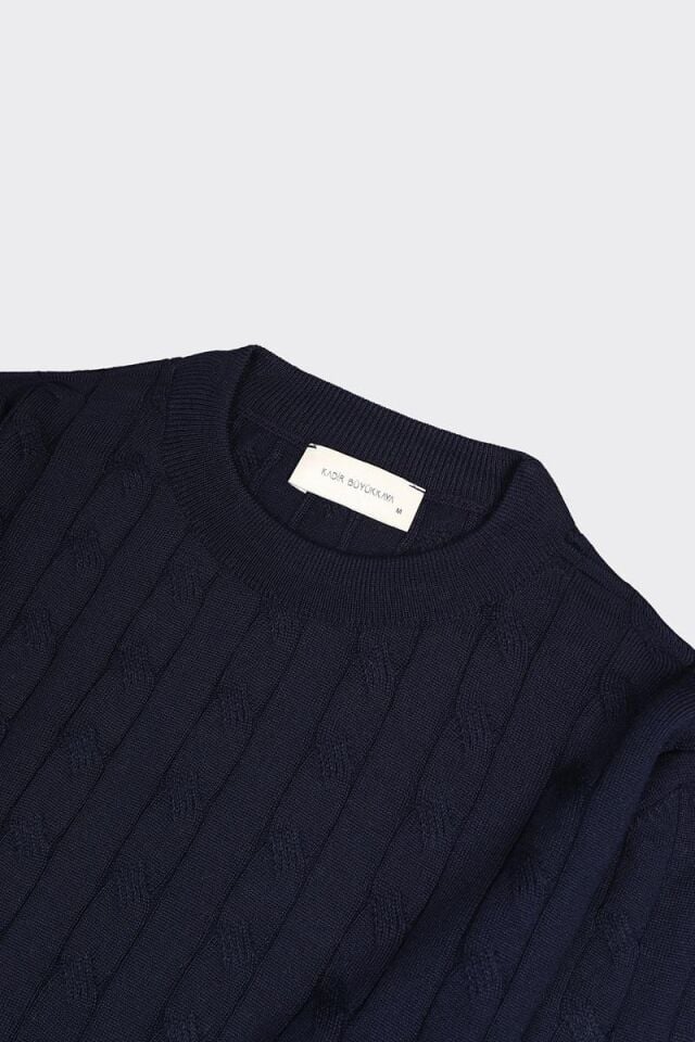 Bis.Yaka Triko Lacivert - XXL