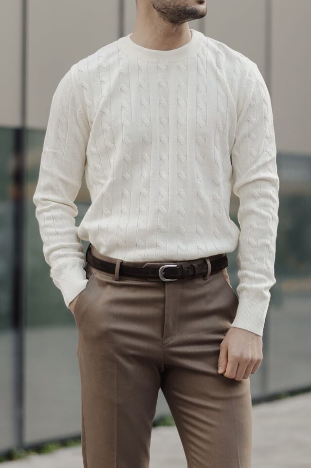 Bis.Yaka Triko Ekru - XXL