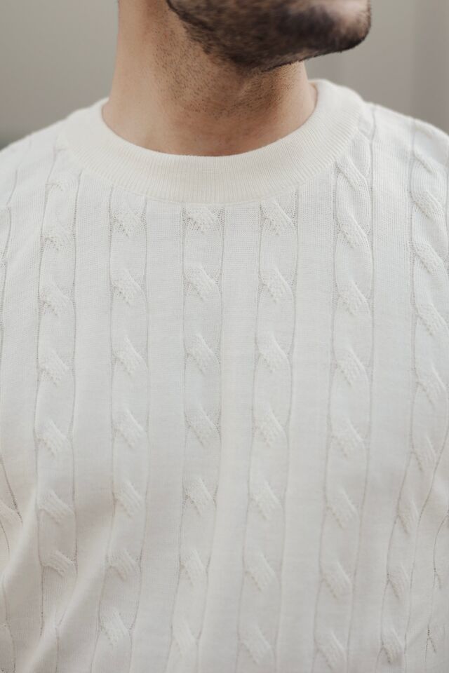 Bis.Yaka Triko Ekru - XXL