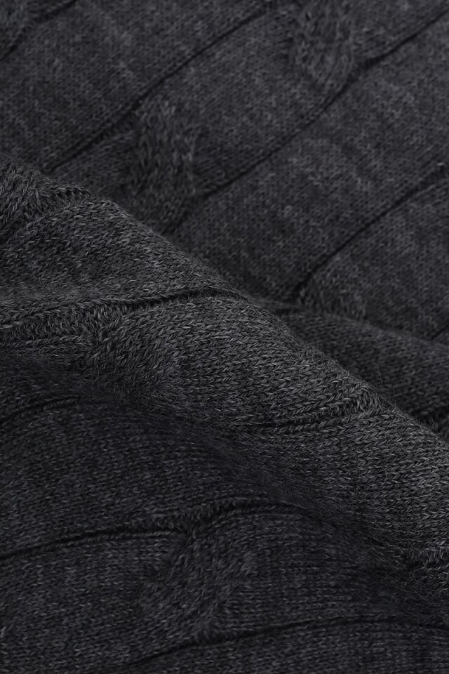 Bis.Yaka Triko Antrasit-Melanj - XL