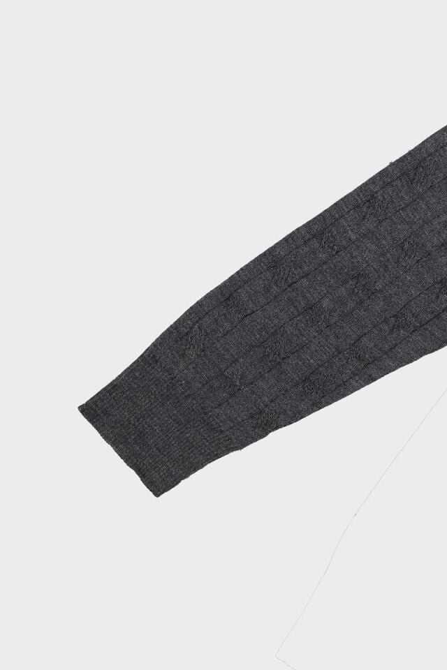 Bis.Yaka Triko Antrasit-Melanj - XXL