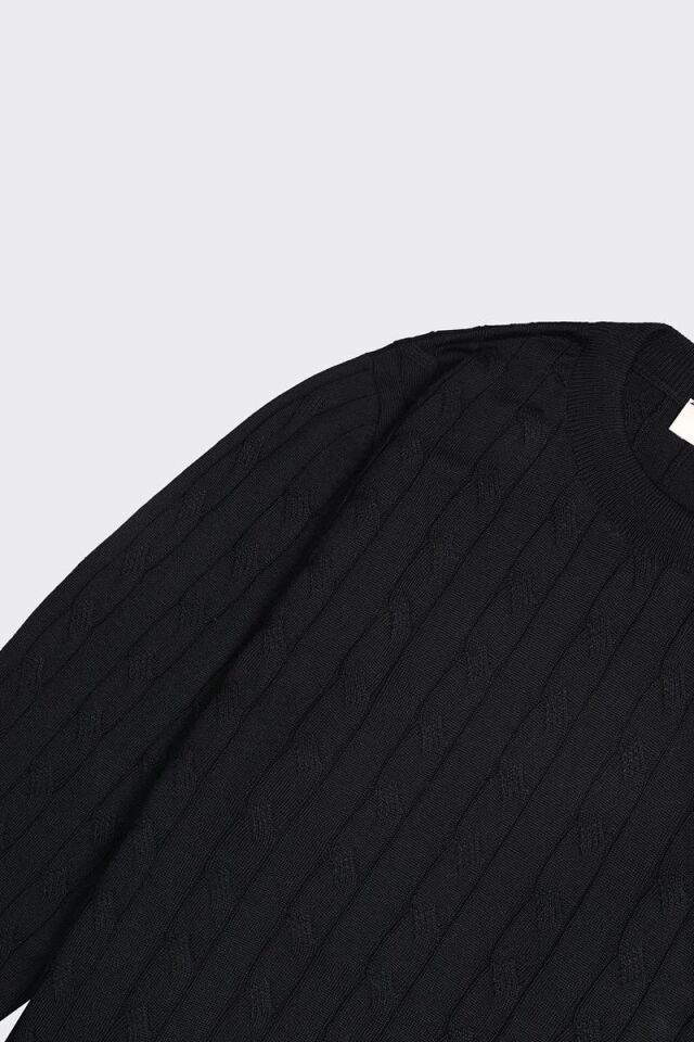 Bis.Yaka Triko Siyah - M