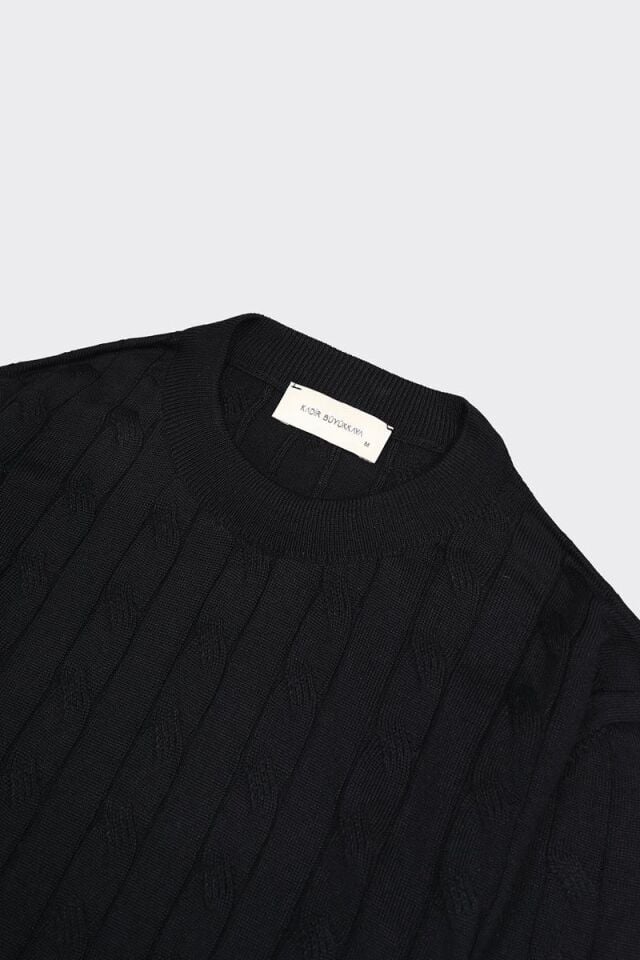 Bis.Yaka Triko Siyah - XXL