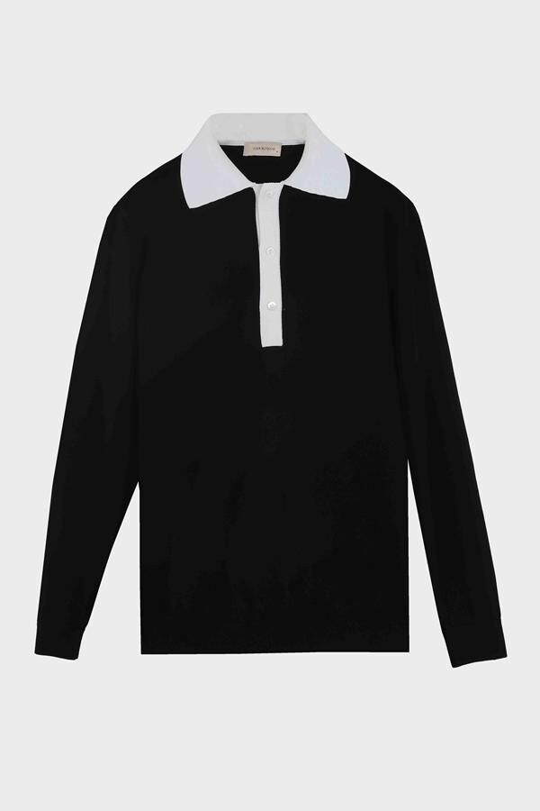 Matcha Polo Yaka Triko Siyah - XL