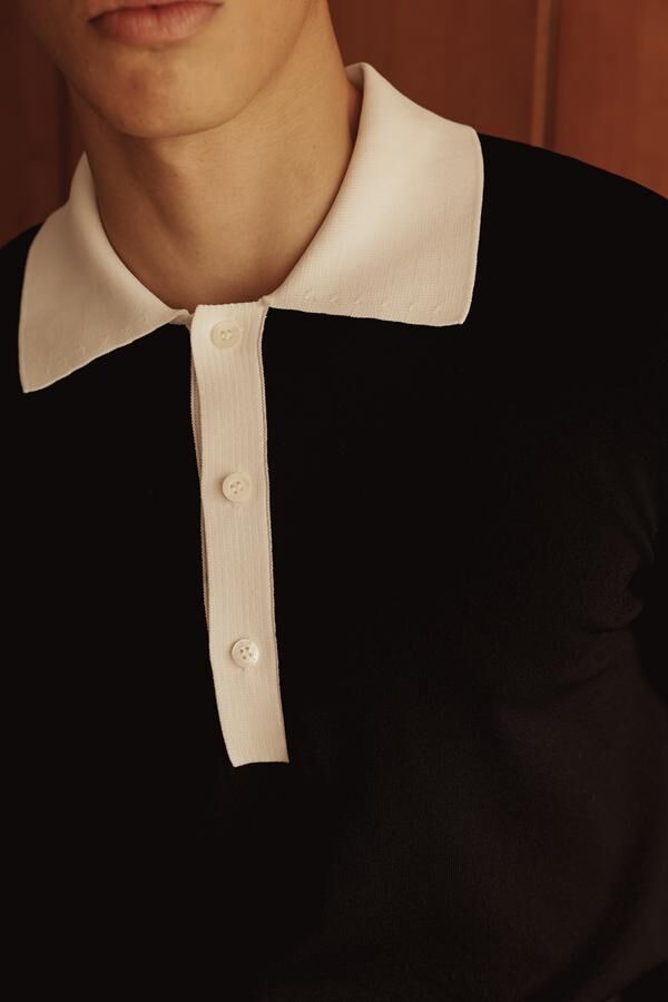 Matcha Polo Yaka Triko Siyah - XXL