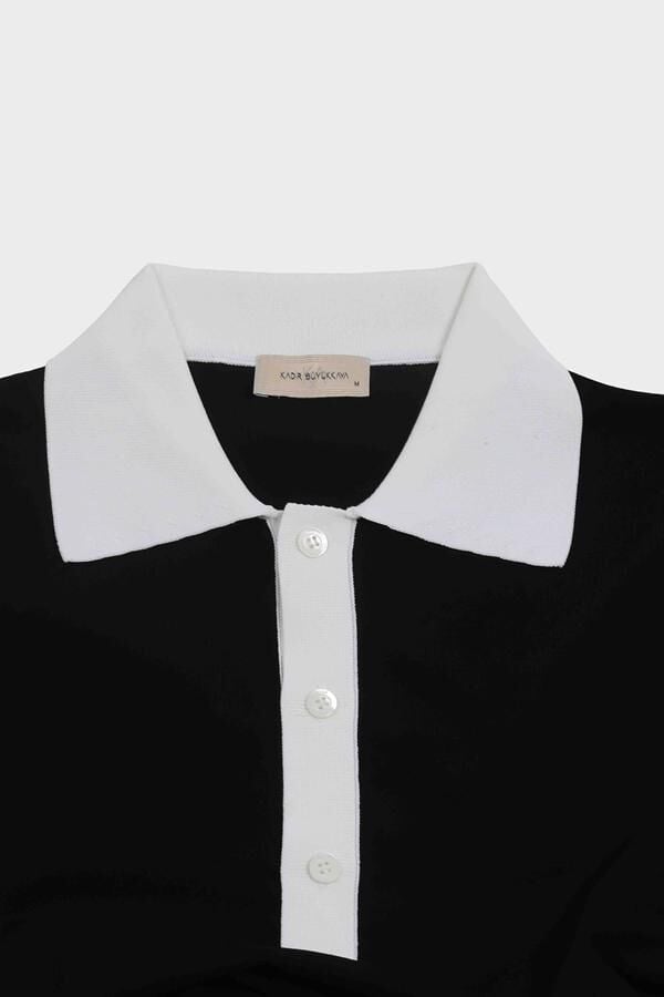 Matcha Polo Yaka Triko Siyah - XXL