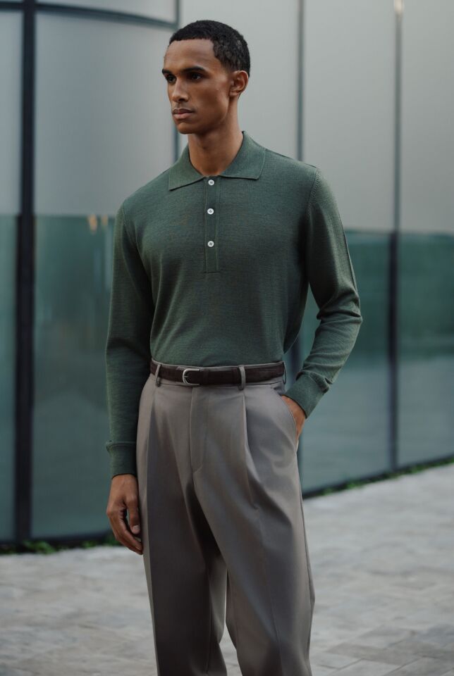 Lora Polo Triko Haki - XXL