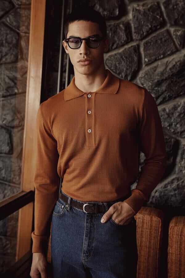 Lora Polo Triko Tarçın - M