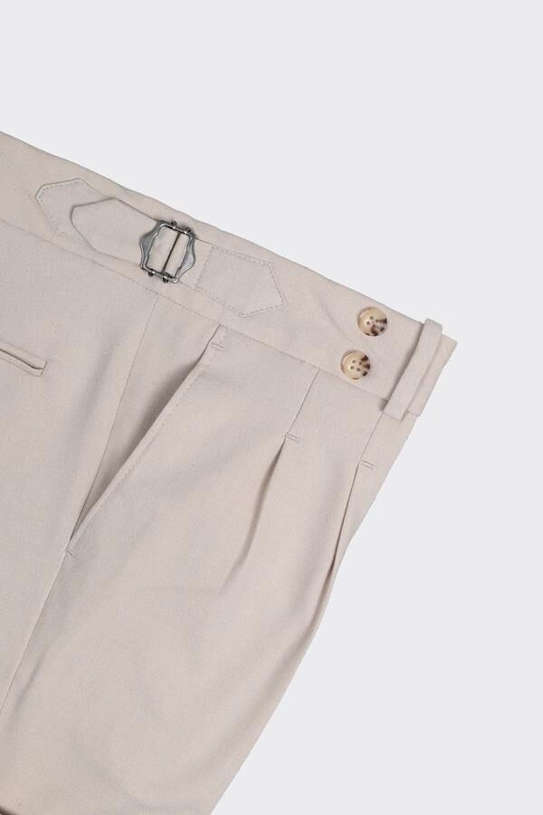 Çift Pile Pantolon Bej - 50