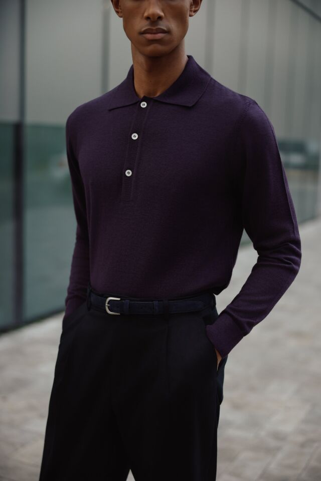 Lora Polo Triko Mor - XL