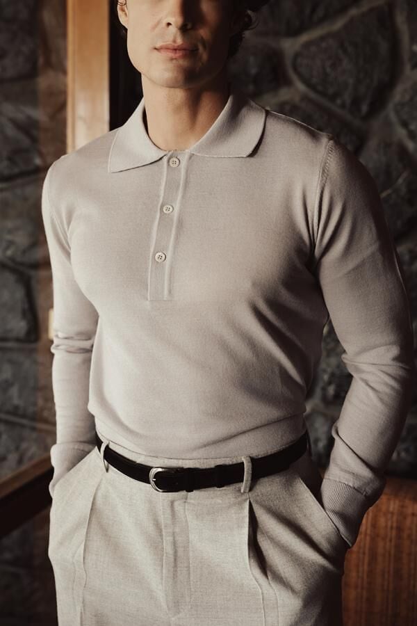 Lora Polo Triko Gri - XXL