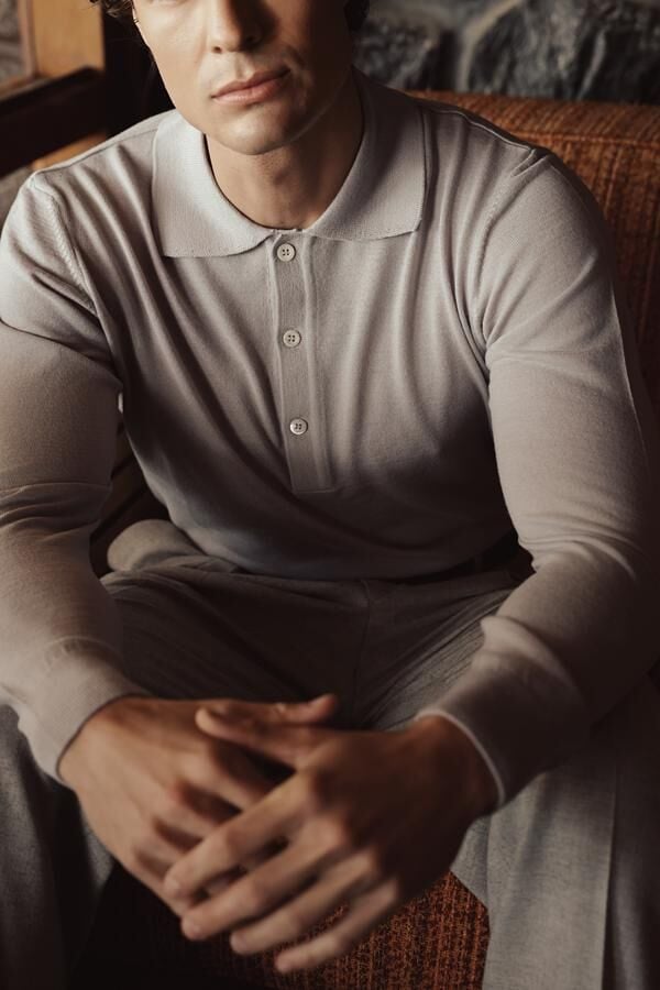 Lora Polo Triko Gri - XXL